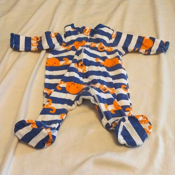 Octopus Footed Pajamas 0-3m - Picture 4 of 7